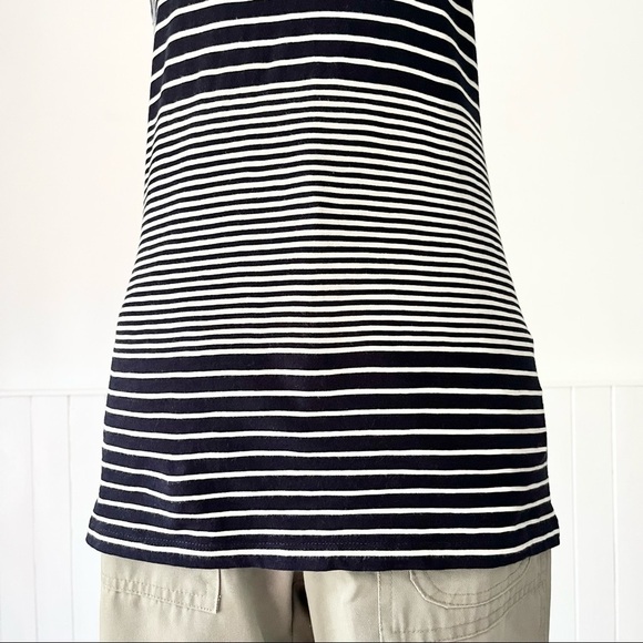 J. Crew Vintage Cotton Knit Striped V-Neck Tank Top Size S - Picture 4 of 11